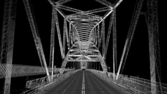 移动扫描钢拱桥试验