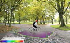 地形测量和地球感觉地图清洁空气循环路线