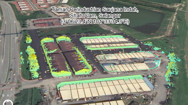 智慧城市重建的三维点云航空三角