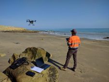 UAV地图新西兰海滩创建详细的3D模型