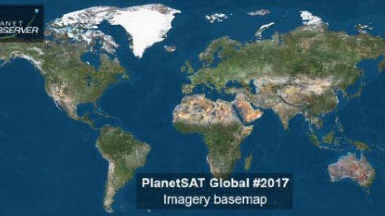 PlanetObserver宣布发布2017年PlanetSAT全球图像基础地图
