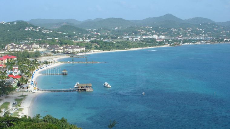 Woolpert开始获取圣卢西亚沿海地区的沐浴泳装数据
