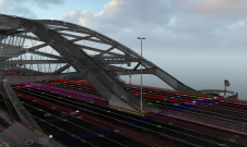 荷兰最繁忙的桥梁的数字地形模型