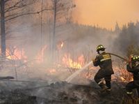 Mapaction部署两名志愿者帮助智利扑灭野火