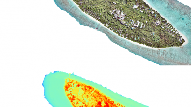 Surveying a Complete Island in the Maldives
