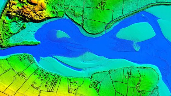 机载LIDAR调查创建北爱尔兰海岸线的3D地图